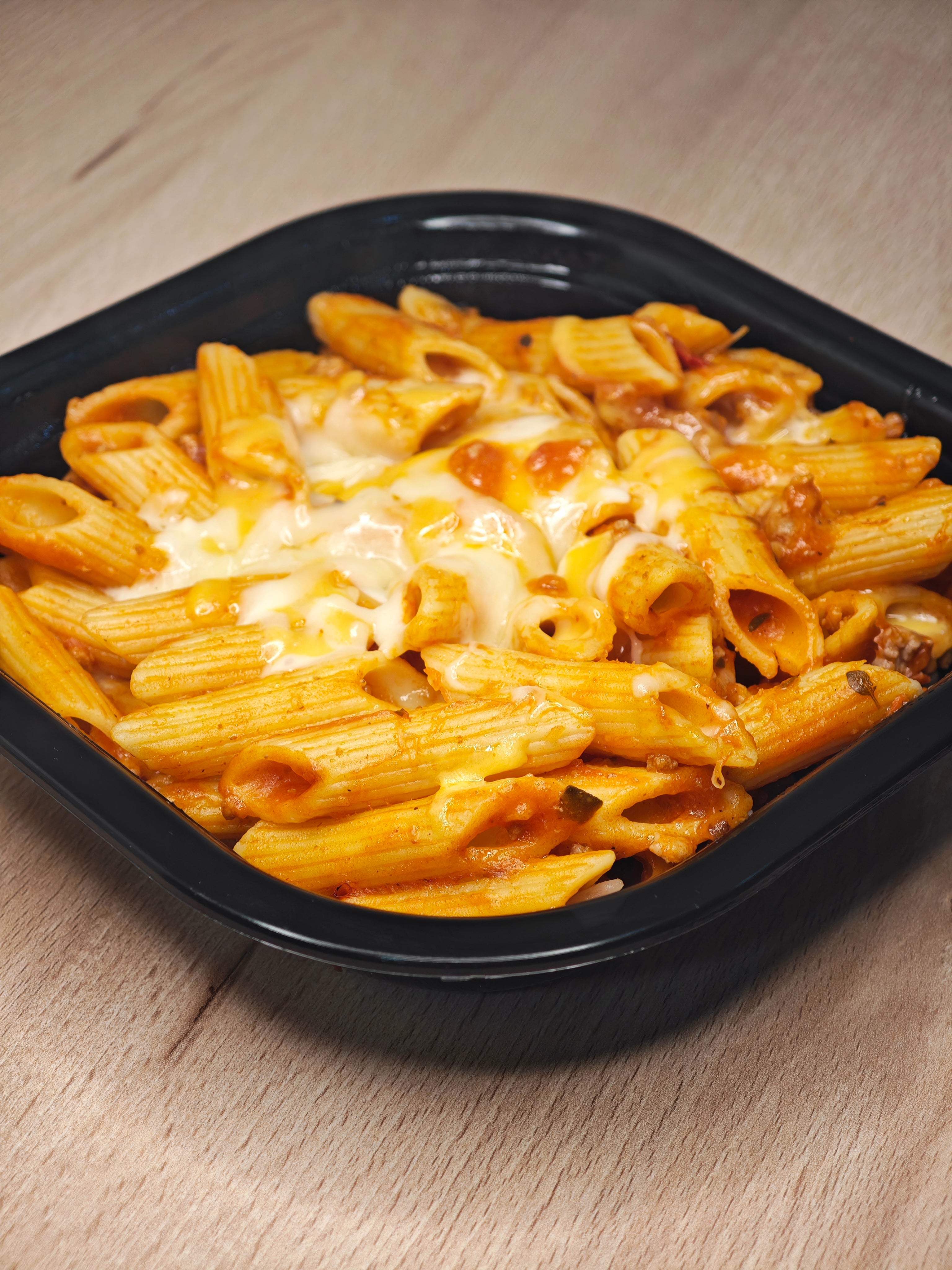 Macarrones Boloñesa con Queso