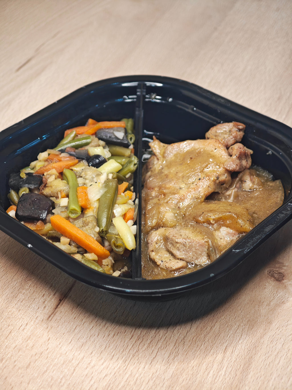 Solomillo de Cerdo al Whisky con Verduras