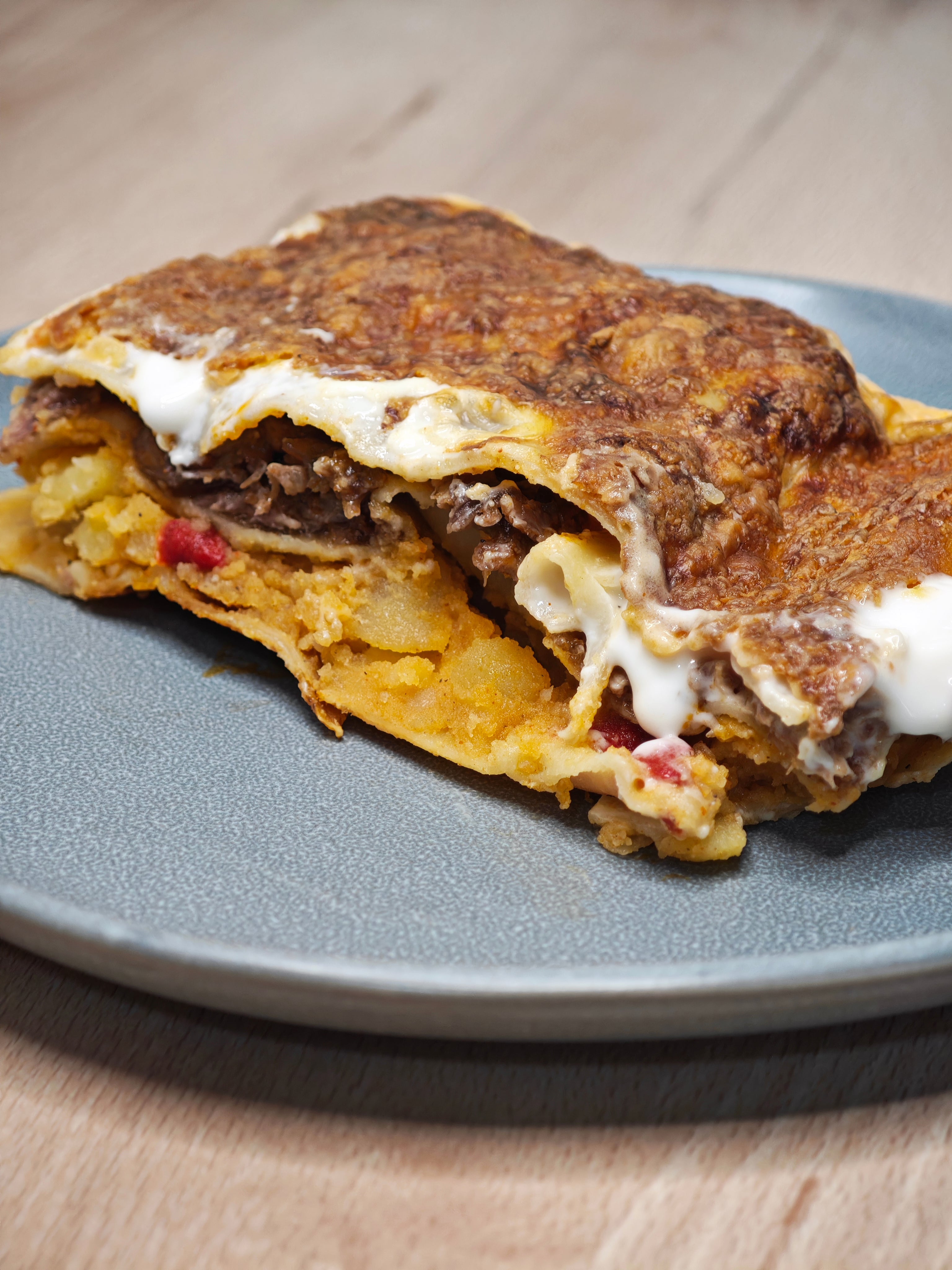 Lasaña de Rabo de Toro