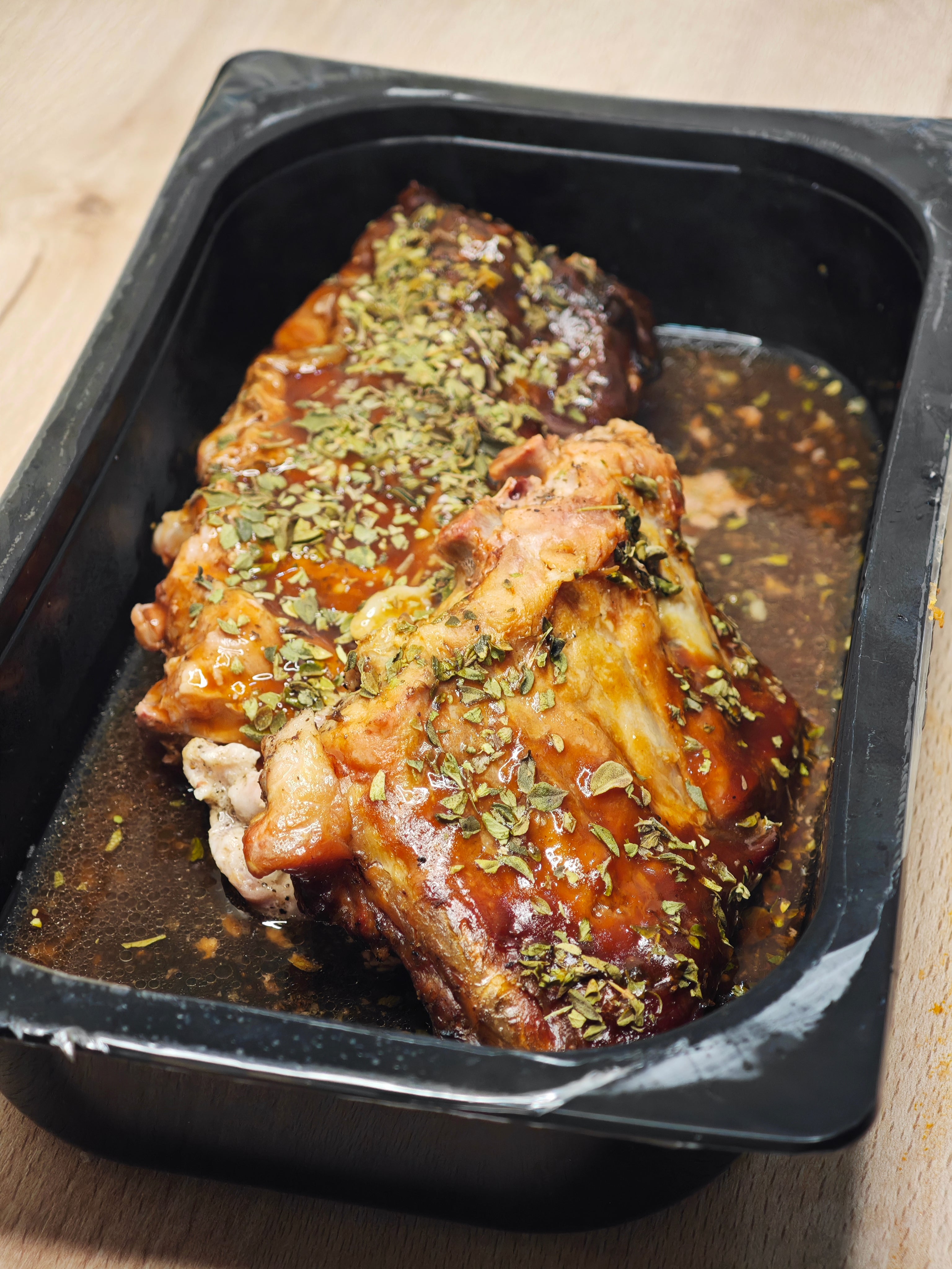 Tira de Costilla de Cerdo a la BBQ