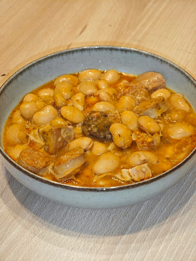 Judiones con Matanza · Plato Q · Presentación orientativa